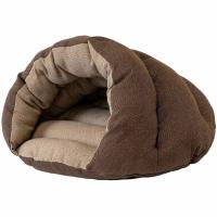 Лежанка Домик пухлый №1 Ракушка-рогожка 51*41*30см коричневый/94571кор/Дарэлл