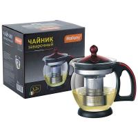 Чайник заварочный 1,2л Decotto-1200 пластик ручка, фильтр нерж.сталь/36шт/910112/Mallony