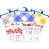 Скатерть столовая 140*160см "Уютная" микс 7080-22001-MIX /15шт/В 