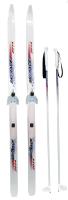 Лыжи подростковые Ski Race с палками, креплением 75мм 140/105 /6шт/Цикл