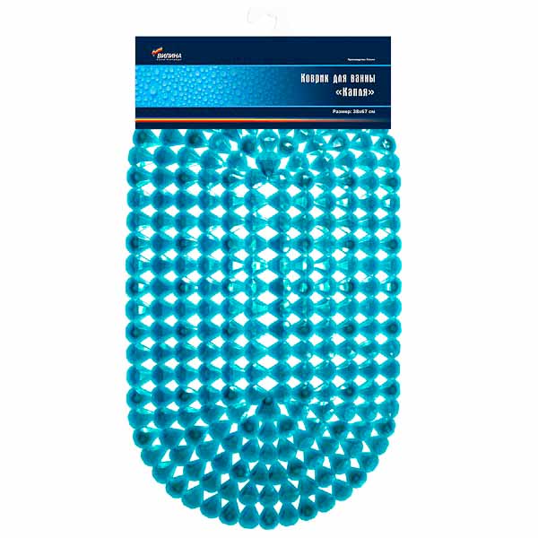 Коврик д/ванной 38*69см "Капля" 6804-mix /10шт/В