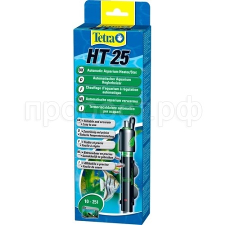 Нагреватель TetraTec HT25W(10-25л) стеклянный/145122/АП