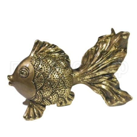 Фигура Золотая рыбка (темное золото) L14W6,5H8,5 713817/D149