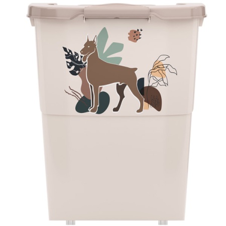 Контейнер д/корма 36л бежевый/М8294