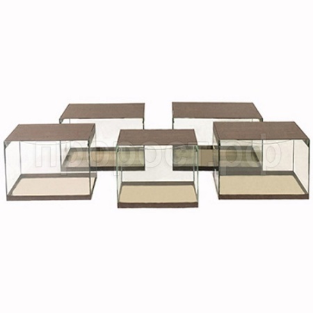 Аквариум прямоугольный матрешка с крышкой 167л (43,38,33,29,24)