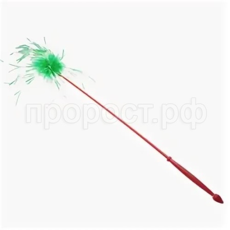 Игрушка к Дразнилка удочка с перьями 40см/К2106/ЗР
