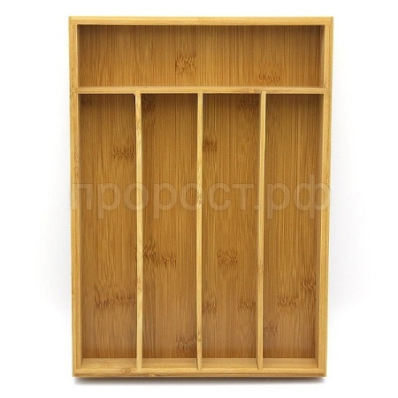 Лоток д/стол.приборов бамбук 35,5*25,4*5см КТ-ЛТ-01 /8шт/Катунь