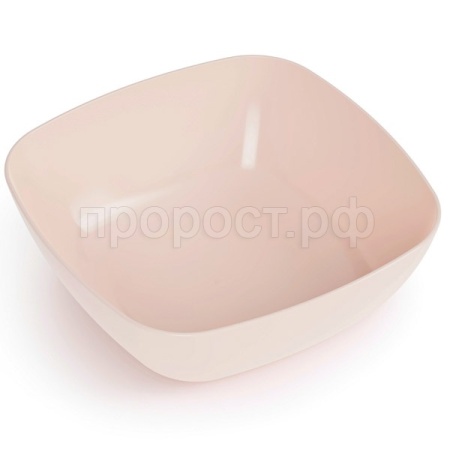 Тарелка Квадро глубокая бежевый М8041 /25шт/ Альтерн