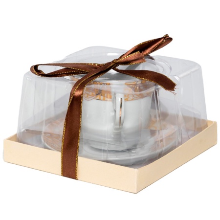 Чашка с блюдцем 220мл Аврора Шедир подарочная уп. 113-19095 /24шт/PSF