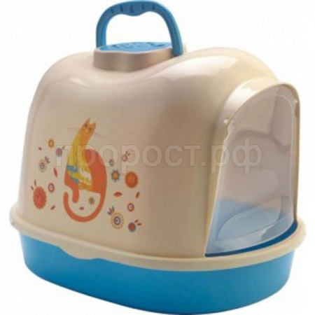 Туалет бокс д/кошек 49*37,5*39см/Дт786/Евро