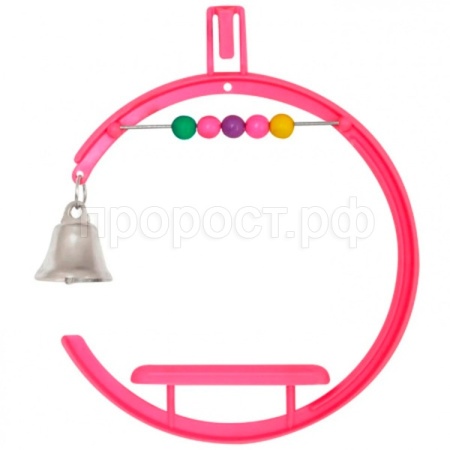 Игрушка д/птиц Качели с колокольчиком 11*21см АВ104/Вестерн