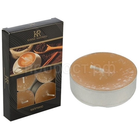 Свечи чайные ароматические (6 шт) "Капучино" 007911/18шт/