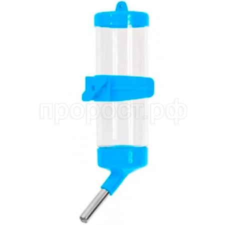 Поилка для грызунов с металлическим носиком на креплении 250мл/Дп1403