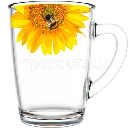 Кружка Живая природа Подсолнух 300мл /334-Д /12шт/ДК