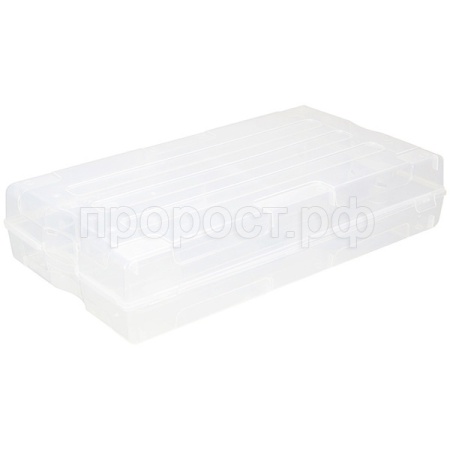 Коробка д/хранения обуви 61*34*13см с ручкой прозрачный М2870 /7шт/М-пласт