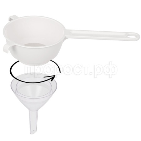 Сито с воронкой d-130мм белый М8714 /20шт/Альтерн