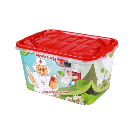 Контейнер д/хранения 7л Доктор+прямоуг. М3259 /12шт/ Альтерн