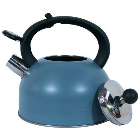 Чайник 2,5л MENTOLO нерж.сталь, со свистком /12шт/985616/Mallony