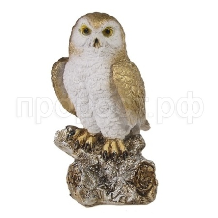 Фигура Сова на коряге L9W8H16см 626760/W052