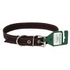 Ошейник капрон 1сл 25мм черный с красными полосами DONBARON