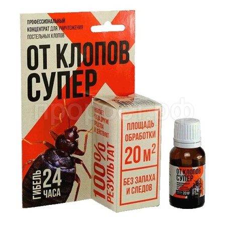 Абсолют ОКПС10Ф ОТ КЛОПОВ СУПЕР 10мл флакон В КОРОБКЕ 30шт 