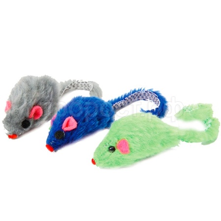 Игрушка к Мышь цветная короткий мех 5см/27754633/Каскад