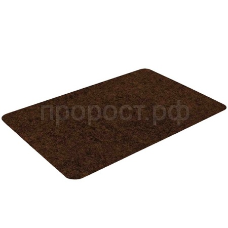 Коврик придверный 50*80см VORTEX "Slim" влаговп. ребристый подложка tpr коричневый 24387/10шт/Профит
