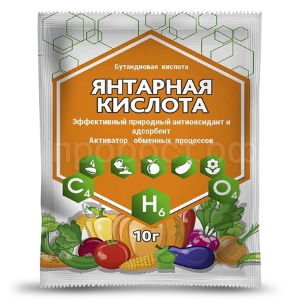 Янтарная кислота 10г 50шт ИП Редькин