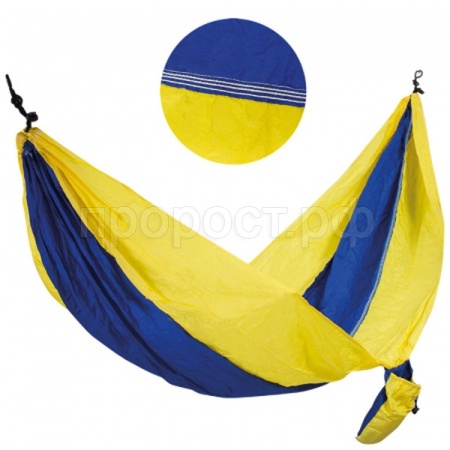 Гамак походный 280*140см карабинами Ham-16 до 200кг /1шт/004978/ECOS