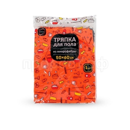 Тряпка д/пола 50*60см микрофибра КонтинентПак /50шт/33943/140340