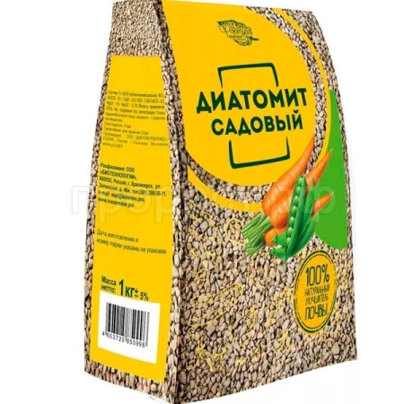 Диатомит садовый Формула природы 1кг пакет 20шт 