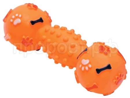 Игрушка с Гантель 500КГ виниловая 19см д/крупных пород/C2687/ЗР