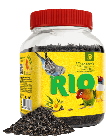 Лакомство д/птиц РИО Абиссинский нуг 250г банка/6шт/22010