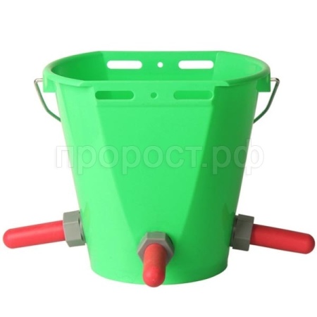 Инструмент Ведро д/телят 8л 3 соски с креплением/Китай
