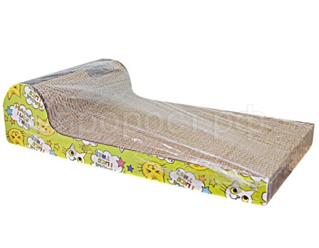 Когтеточка УЮТ гофрокартон площадка с мячиками с мятой 46*23*11см/КГ12/Евро