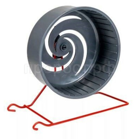 Игрушка д/грыз Колесо D140 литое на металл подставке серый/3158/Дарэлл