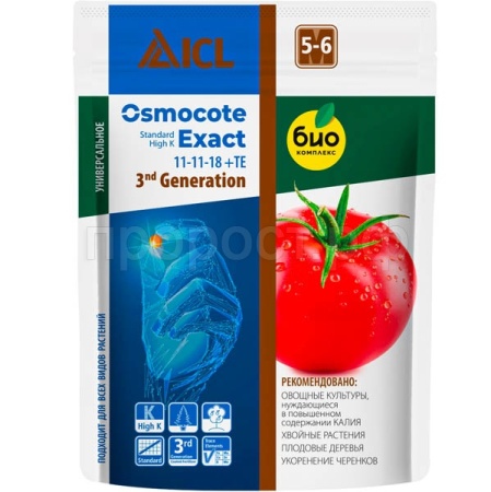 Осмокот Экзакт Стандарт Хай К 5-6мес 250г пакет 30шт