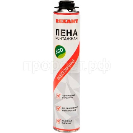 Пена монтажная 40л eco всесезонная для пистолета 89-0903 /REXANT