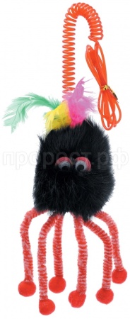 Игрушка к Дразнилка Осьминог на пружинке меховой 2шт/СНС64024/К5558/ЗР