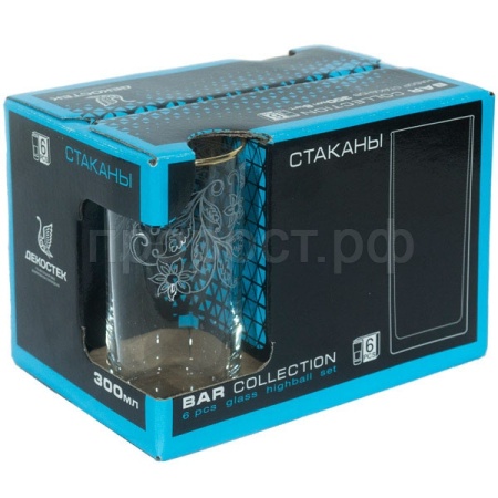 Набор стаканов Акация (6шт) 300мл /148-Г32 /4шт/ДК