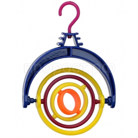 Игрушка д/поп Подвеска фигурная кольца пластик/П6159/ЗР