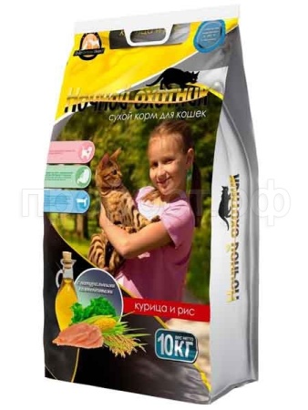 Кошки Ночной охотник 10кг д/кошек курица/рис премиум/4850