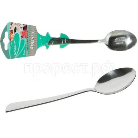 Ложка чайная (3шт) Атланта нерж. 1,8мм КТ-098-ЛЧ-3 /128шт/К