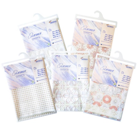 Скатерть столовая 135*180см "Элегия" ПВХ 7052-mix /12шт/В 