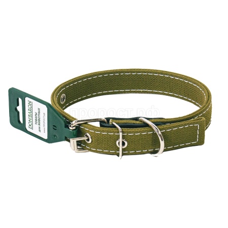 Ошейник брезент 2сл 25мм*50см/DONBARON