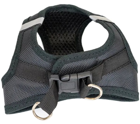 Шлейка текстиль 3х-слойн Кай №2 Кордюра + 3D сетка грудь 25-29см черная/035102черн/Дарэлл