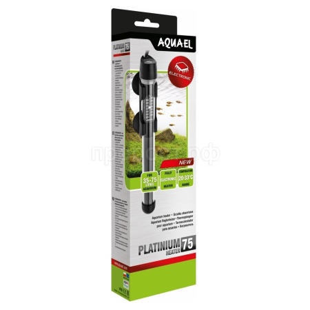 Нагреватель PLATINIUM HEATER 75W(35-75л) стеклянный/121216/АП