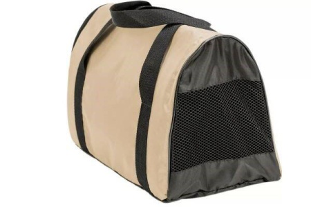 Сумка переноска ЧИП Туннель №1 нейлон с сетчатым окном 36*21*24см бежевый/9006/Дарэлл