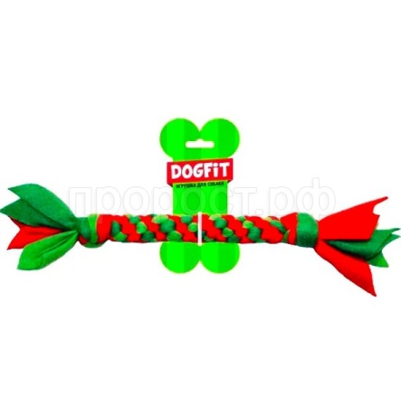 Игрушка с Грейфер DOGFIT из флиса канатик/ЦБ-3161/Фаворит