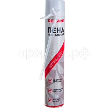 Пена монтажная 50л всесезонная с трубочкой 89-0905 /REXANT